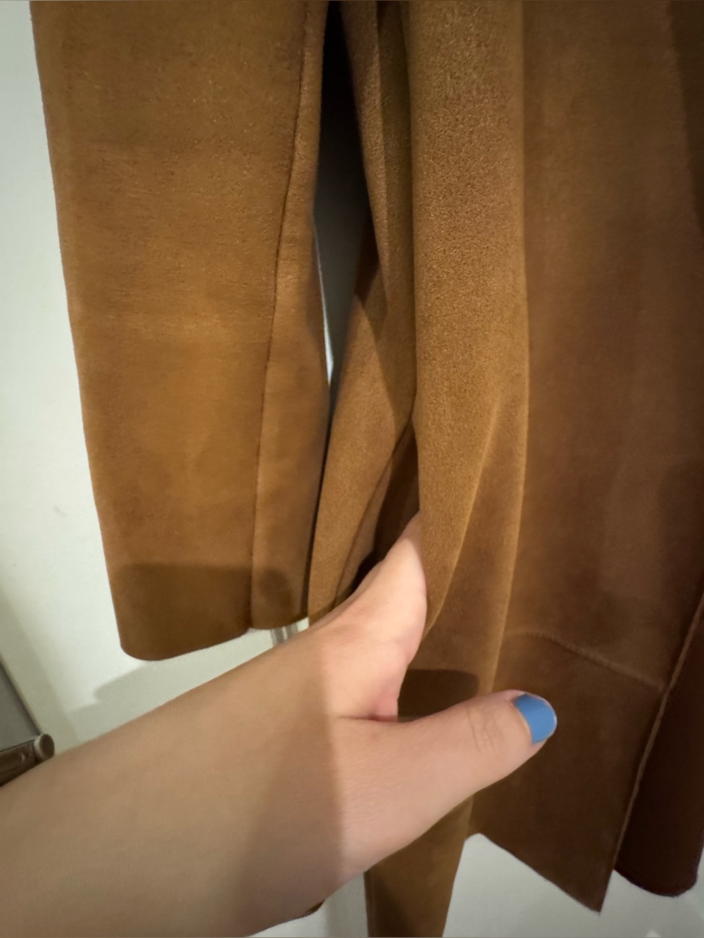 Zara Faux Suede Coat - Picture 3 of 4